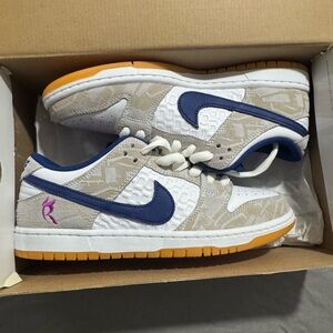 Nike Sneakers Beige and Blue